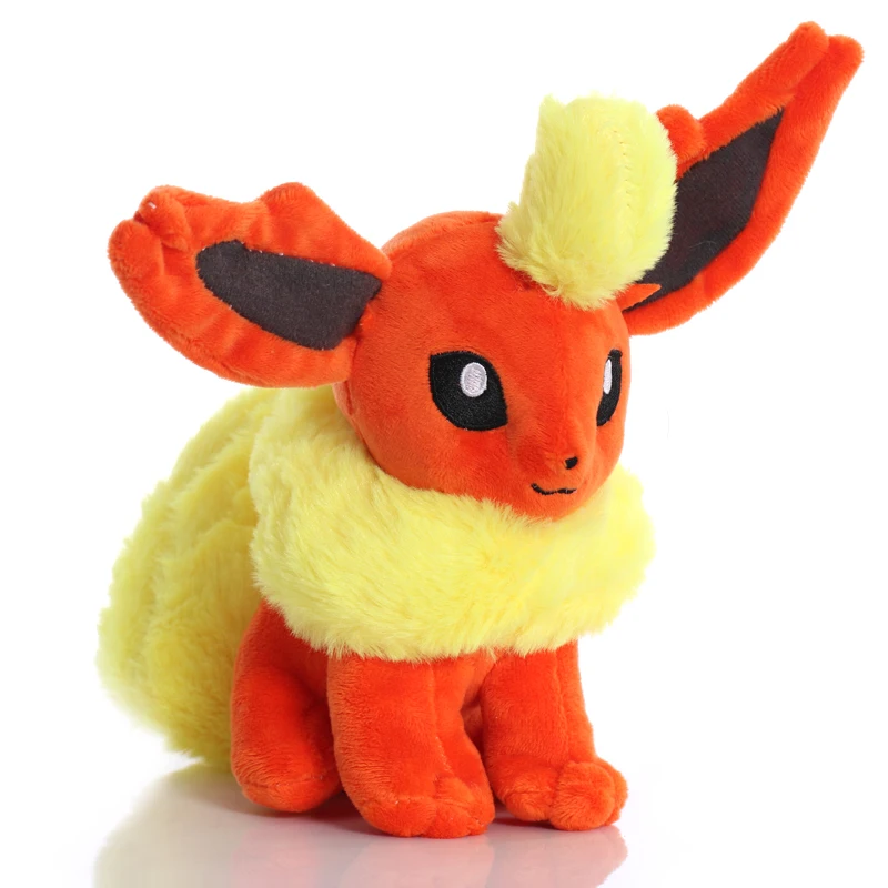 1 stücke 20cm Pokemon Flareon Plüsch Spielzeug Puppe Kawaii Flareon Plüsch Anhänger Weiche Angefüllte Spielzeug Geschenke für Kinder Kinder