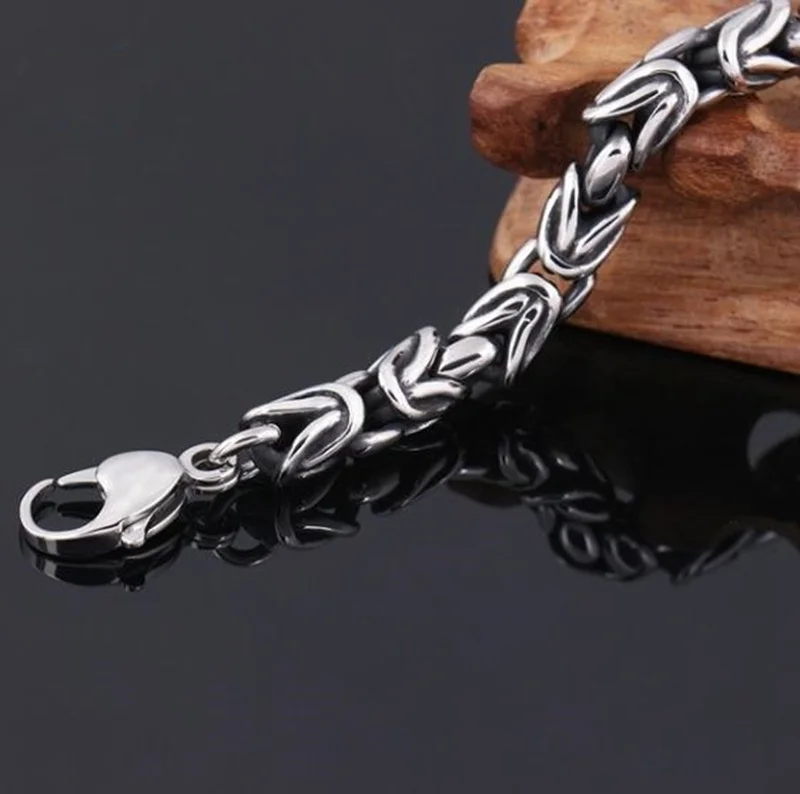 Fashion Creative Design Vintage Woven Twisted Bracelet for Men Punk Rock Motorcycle Jewelry Gift