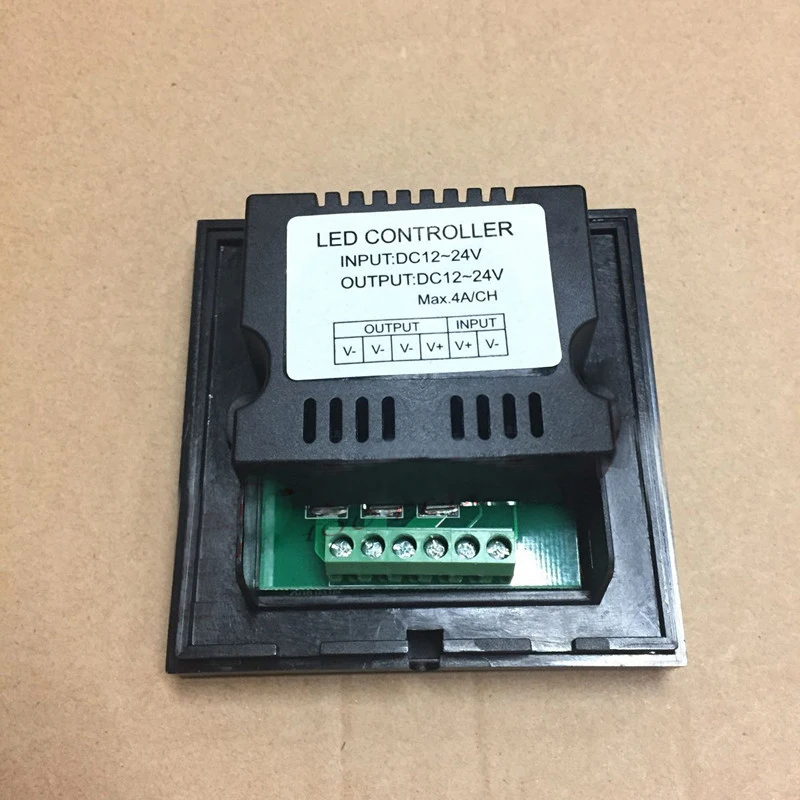 Interruttore di regolazione sensibile a parete DC 12V Touch Panel LED Light Dimmer Controller Switch