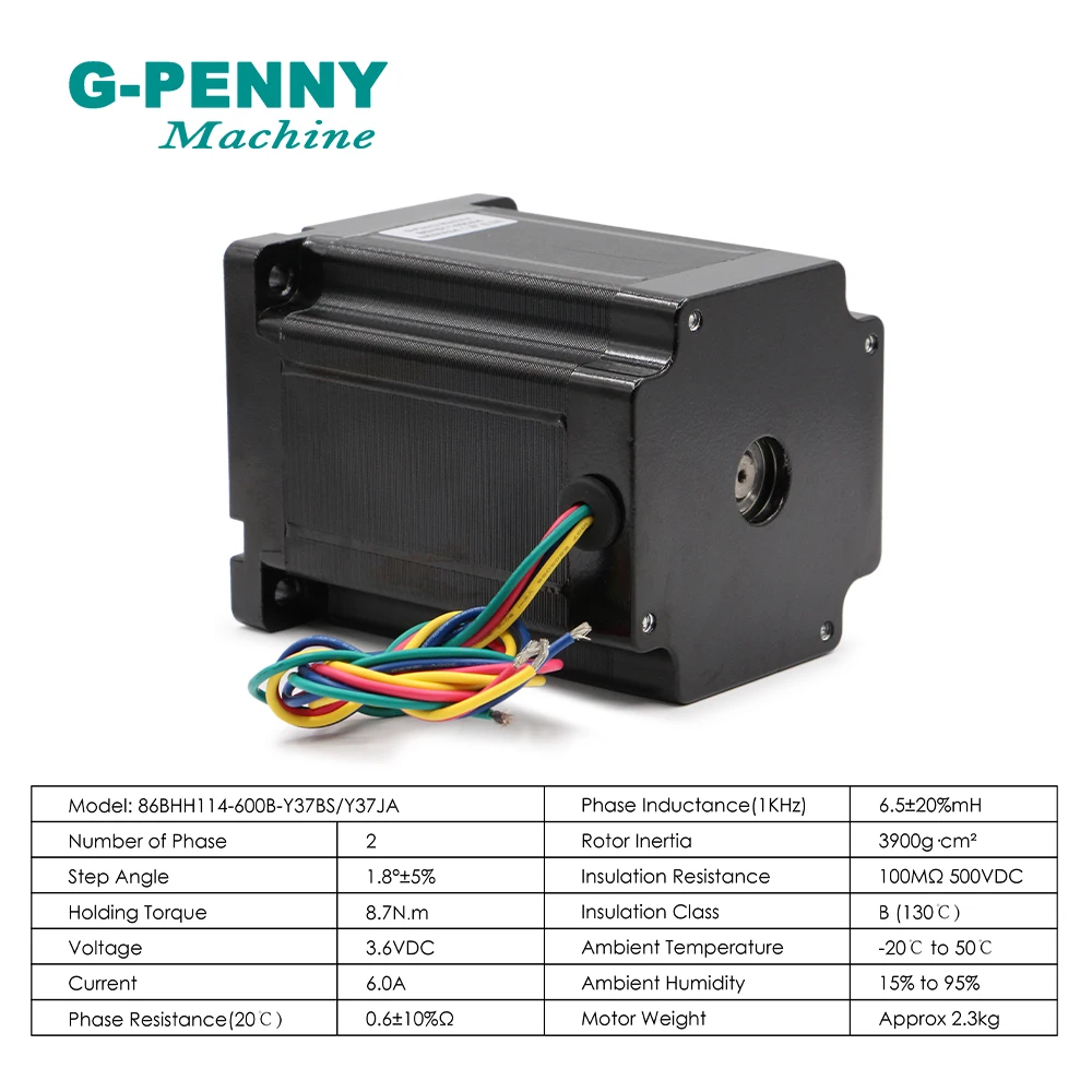 Nema 34 cnc motor deslizante 86x114mm 8.7n. m l = 114mm 6a stepping motor 1700oz-in para cnc máquina de gravura impressora 3d