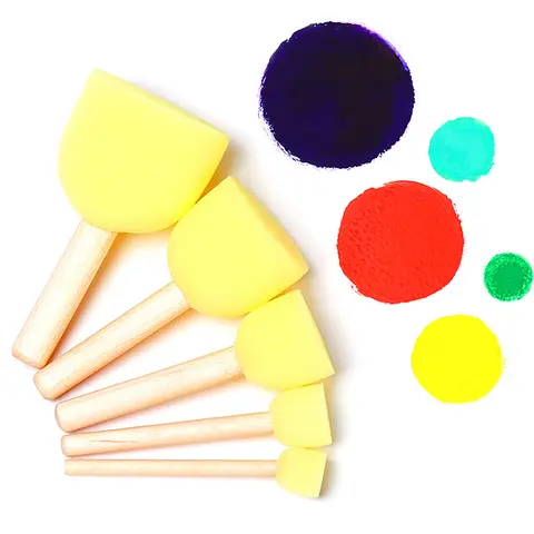 4Pcs/setKid 스폰지 페인트 브러시 원래 나무 손잡이 그림 낙서 초기 장난감 DIY 미술 용품 선물 스폰지 페인트 브러시 Best5 4Pcs/setKid 스폰지 페인트 브러시 원래 나무 손잡이 그림 낙서 초기 장난감 DIY 미술 용품 선물 스폰지 페인트 브러시 Best5