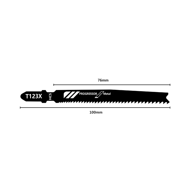 T123X Jig Saw Blade HCS Wood Assorted Blades For Wood Plastic Cutting T Shank Saber Saw Power Tool Reciprocating Saw Blade