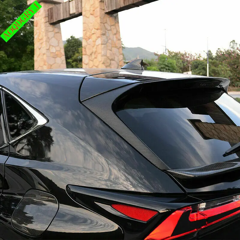 Fits For LEXUS NX200t NX300h NX300 2015-2021 ABS Rear Window Spoiler Stickers Decor Trim Moulding Car Accessories 2PCS