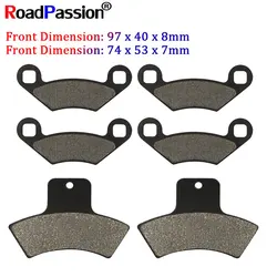 Motorcycle Parts Front Rear Brake Pads Disks For POLARIS ATV Trail Blazer 250 400 Boss 325 330 Xplorer 400 500 4x4 Magnum 455cc