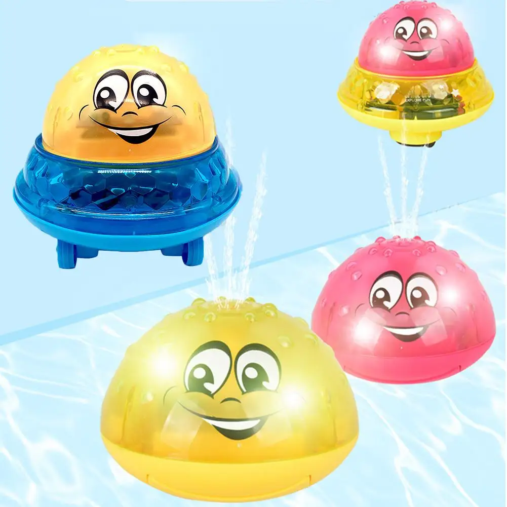

Baby Bath Toys Electric Induction Water Spray Toys for Children Light Music Rotatable Kids Swimming Pool Play Water Toys