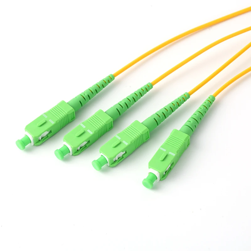 1x4 PLC Splitter sc/apc โมดูลแยกไฟเบอร์โมดูล SM 1.5M กล่อง ABS