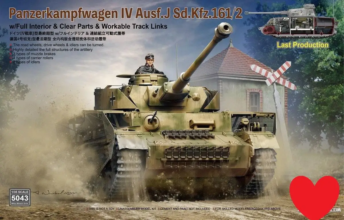 

Ryefield-Model RM5043+RM2003 1/35 PANZERKAMPFWAGEN IV AUSF.J SD.KFZ+UPGRADE PE