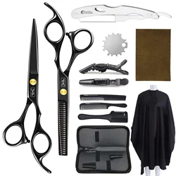 Profissional Cabeleireiro Tesoura Set, Barbeiro Desbaste Tesouras, Ferramenta De Corte, Cabeleireiro, 6,0