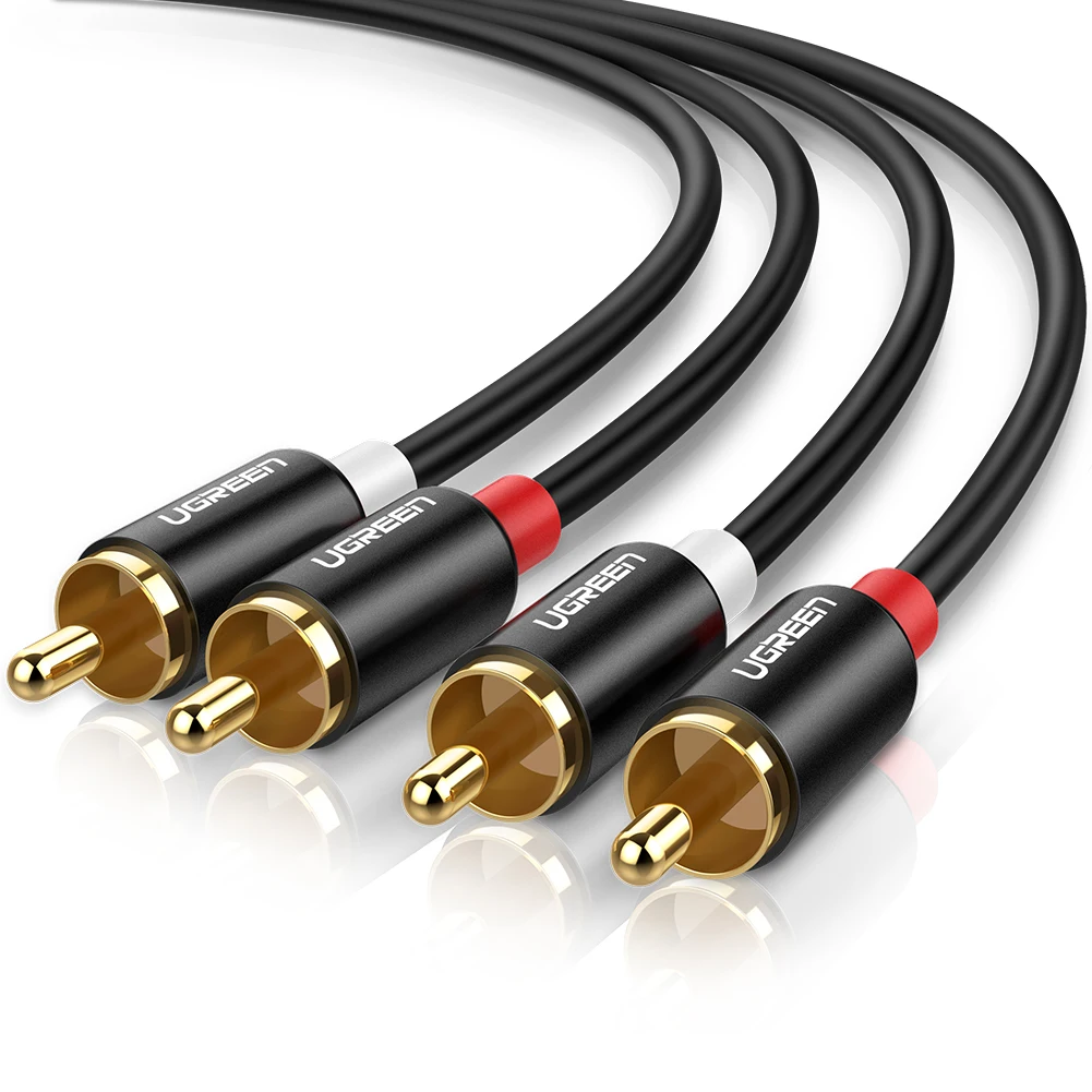 UGREEN 2RCA аудио кабель 2/3/5 м - высококачественный звук — фото товара