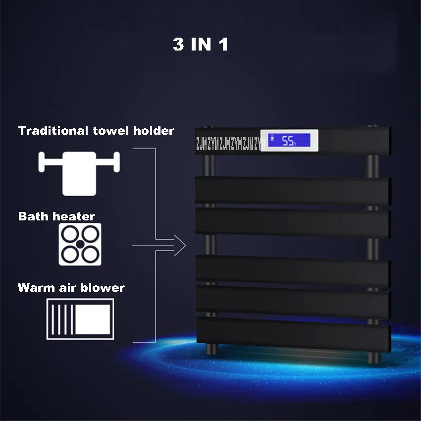 رف مناشف كهربائي E601/ E701/ H601/ H801/ H1102 ، مسخن مناشف منخفض الكربون ، شاشة رقمية