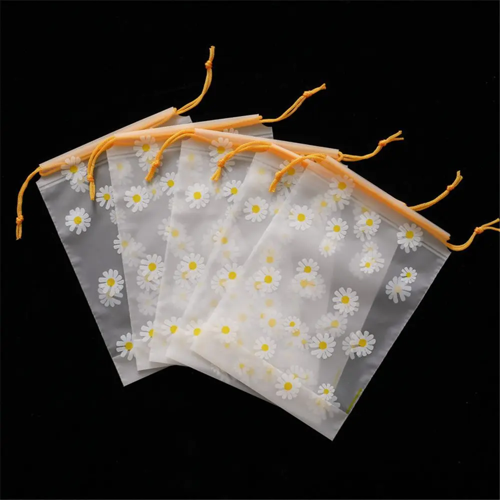 Garden Transparent Storage Bag Home Storage Waterproof Packaging Matte Storage Bag Drawstring bag For Household itemsTravel