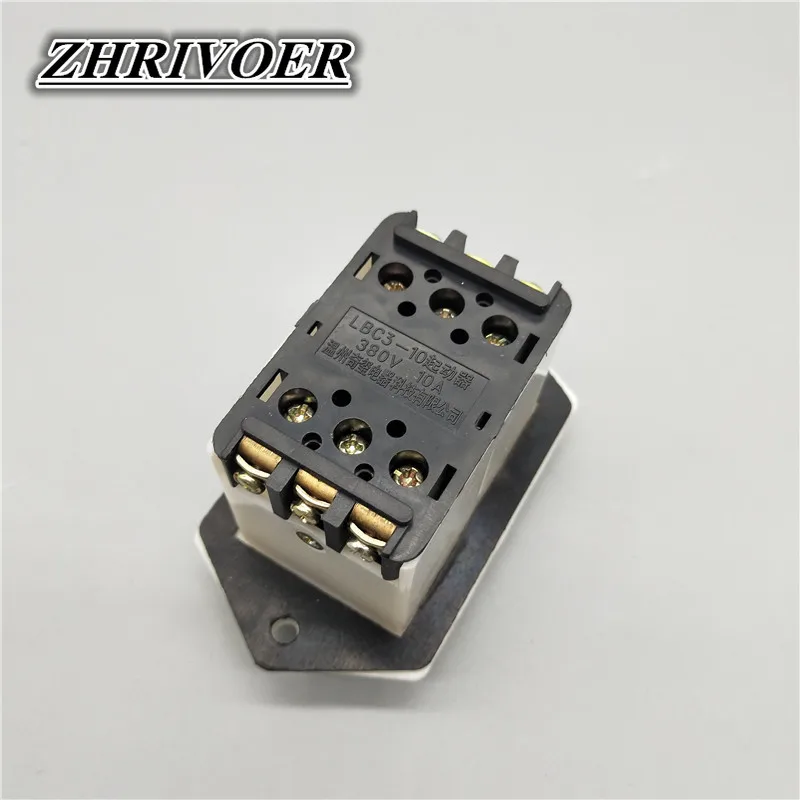 LBC3-10 380 فولت 10A 6 مسامير ON/OFF بدء وقف مقاوم للماء زر الطاقة أداة مقاعد البدلاء الحفر ماكينة الطحن