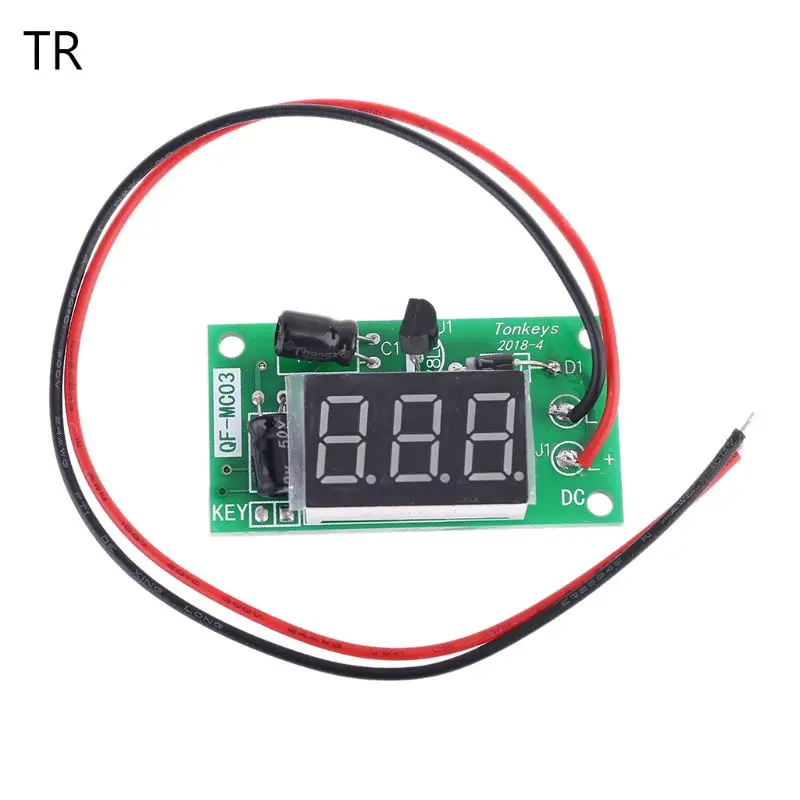 DC 12V Power-ON Counter Module Accumulator Trigger Counter Digital 3-Bit 0.36in