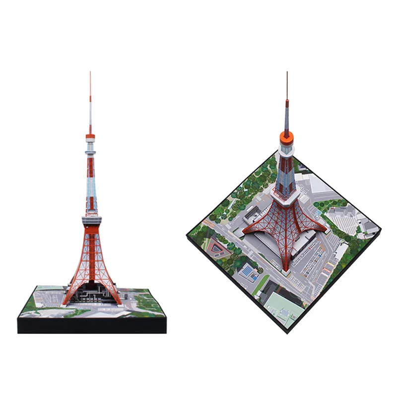 Japan Tokyo Tower,Full Version,Mini 3D Paper Model Papercraft DIY Art Origami Building Teens Adult Handmade Craft Toys QD-201