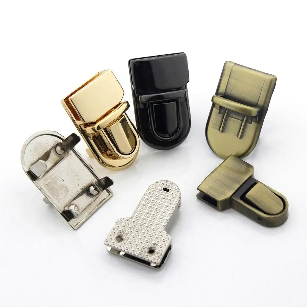 1pcs Metal Durable Buckle Tongue Lock Push Lock For DIY Handbag Bag Purse Luggage Hardware Closure Bag Parts Accessories