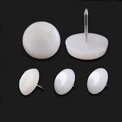 10/20/50/100pcs Chair Table Furniture Leg Bottom Feet Plastic Pad Glide Skid Nail Floor Protector 10 13 14 15-30mm