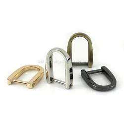 1 Piece Metal D Ring Detachable Dee Ring Buckle Shackle Clasp for Leather Craft Bag Strap Belt Handle Shoulder Webbing