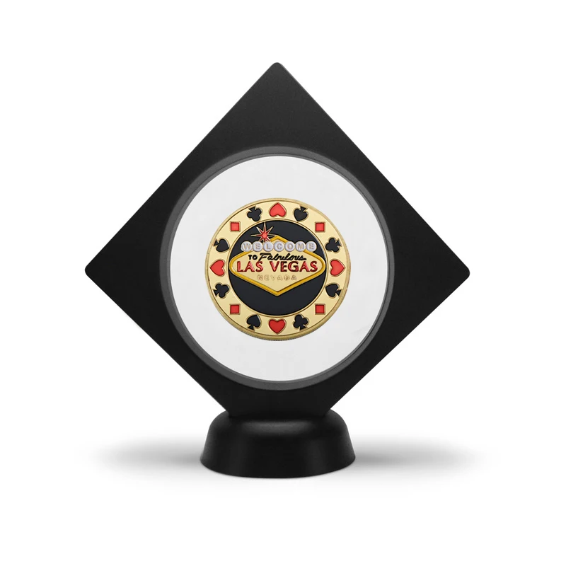 Casinò Las Vegas Poker Chips placcato in oro sfida monete collezionabili con portamonete sfida moneta souvenir regali originali