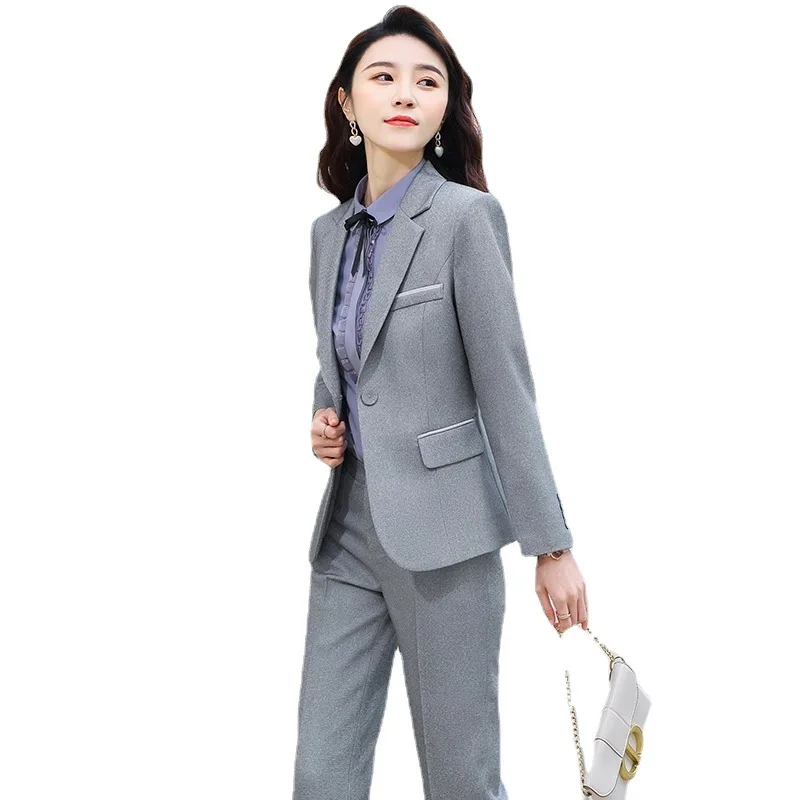 Lenshin 3 Pieces Business Suit Women Quality Office Ladies Work Wear Pant Suits Formal Female Blazer Jacket Vest Trousers Set