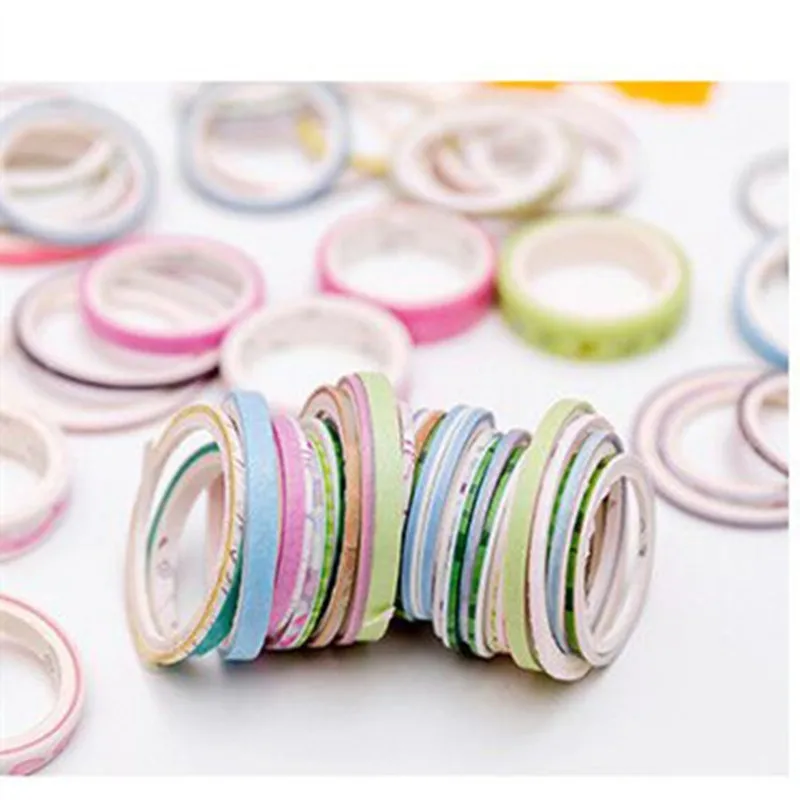 100 Rolls Washi bant seti, folyo altın sıska dekoratif maskeleme Washi bantlar, 2-6MM geniş DIY maskeleme bandı, bazı bantlar bir yinelenen