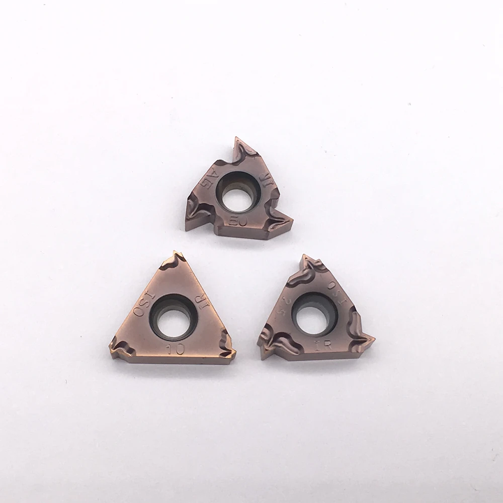 10 Chiếc 16IR M AG60 AG55 1.0-3.0 Máy Tiện Thép Không Gỉ Và Inox Bộ Phận Được Đa Năng Toolholders Cùng Đường Chỉ May Miếng Lót CNC