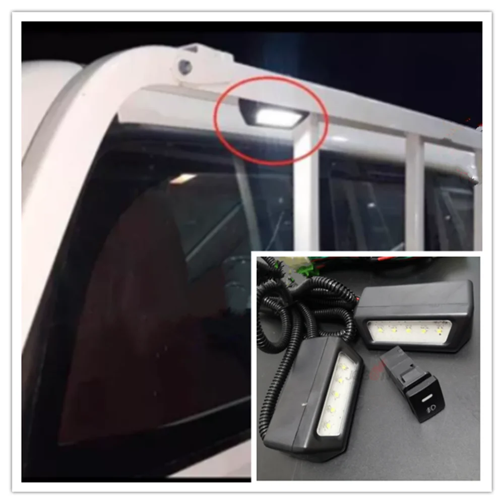 For Toyota Land Cruiser Hilux LC70 LC71 LC76 LC77 LC79 Front Roof Work Light Trunk Lamp Running LED Lamp