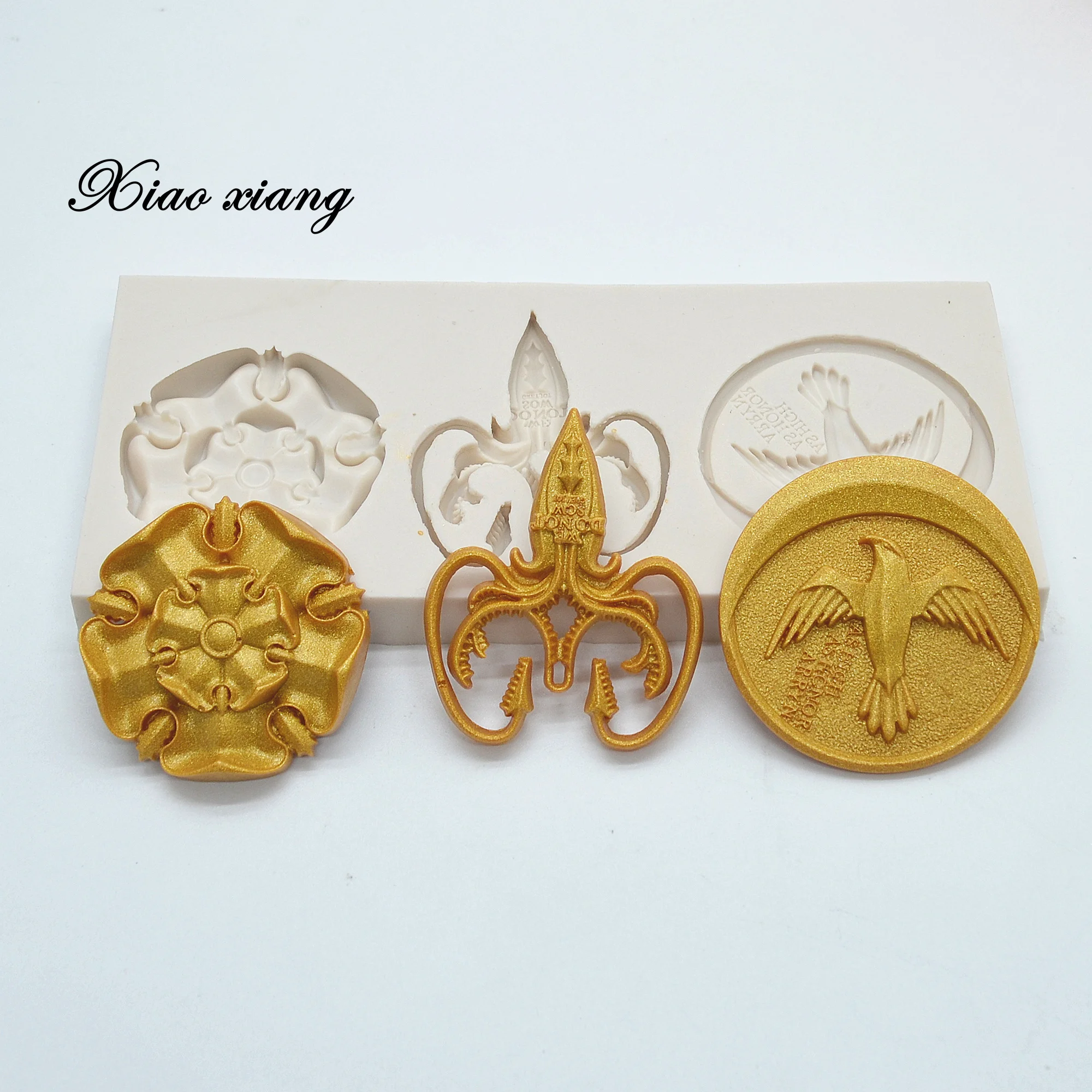 

Bird And Banner Silicone Mold DIY Fondant Cake Decorating Tools Chocolate Gumpaste Lace border Mold Baking Utensils