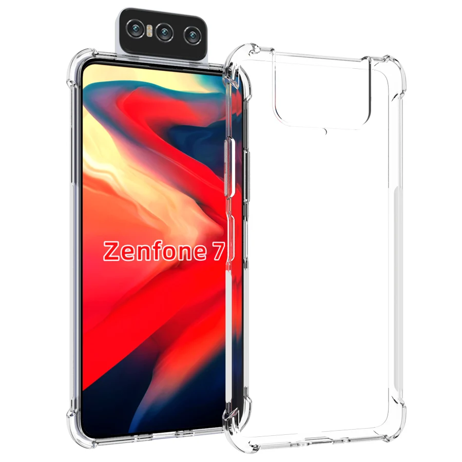 For Asus Zenfone 7 ZS670KS Antiskid Silicon Soft Case For ASUS Zenfone 7 Pro ZS671KS  Soft Back Cover Case