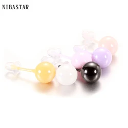 Cute Stud 8mm  Ball Ceramic Earrings  For Women Girl Fashion Kids Jewelry Anti-allergy Party  Earring Ceramic Jewellry