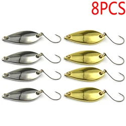 8pcs Trout/Bass Lure Set Spoonbait Spinners Spoon Bobbin Artificial/Hard Bait Sequins For Carp Fishing Tackle/Wobblers/Lures Sea