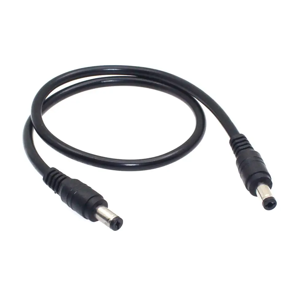 18AWG stejnosměrný energie zátka 5.5 x 2.1mm pánský na 5.5 x 2.1mm pánský CCTV adaptér konektor kabel 12V 10A energie prodloužení šňůry 0.5m/1.5m