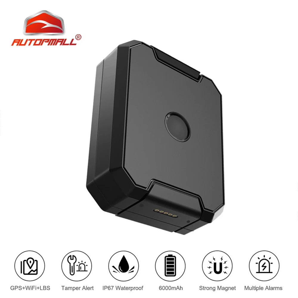 

GPS Tracker Voice Monitor GPS Car Tracking 6000mah Battery Long standby AT1 Locator Vibration Alarm Waterproof IP67 Free APP