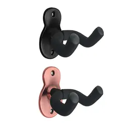 Guitar Wall Mount Wall Hanger 1 Pack Hook Black Metal Guitar Holder For Acoustic Electric Bass Guitar Ukulele Banjo Mandolin