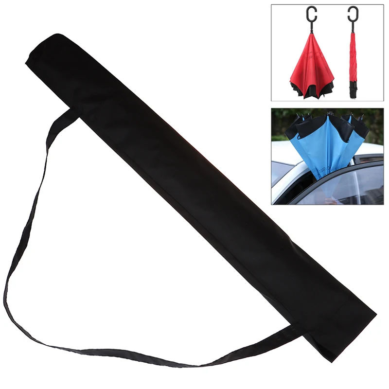 Upside Down C-Handle Reverse Umbrella Storage Bag Case Anti-Dust Protective Cover Shoulder Strap Carry Holder