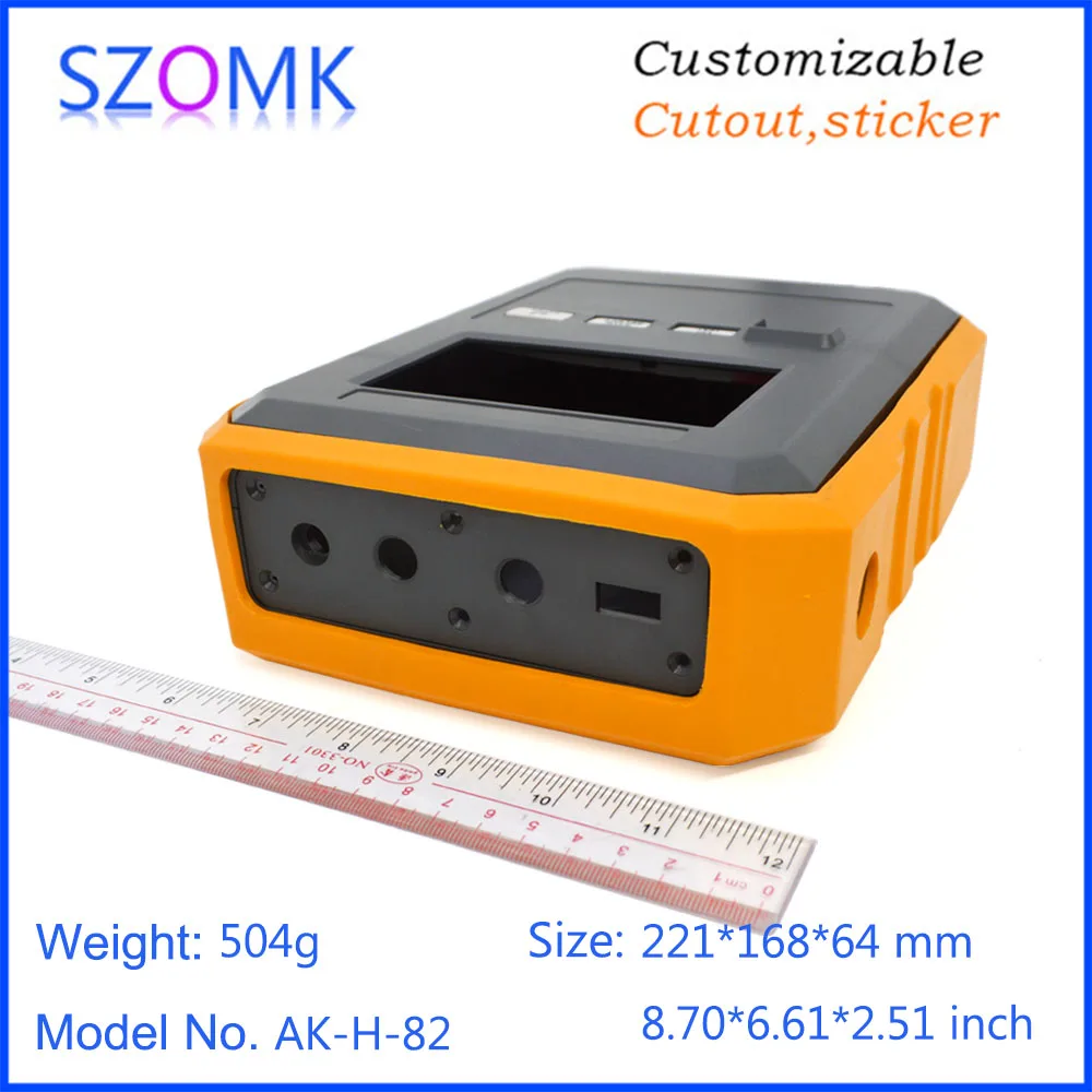 1 Piece 221*168*64mm szomk plastic handheld device housing for instrument junction box