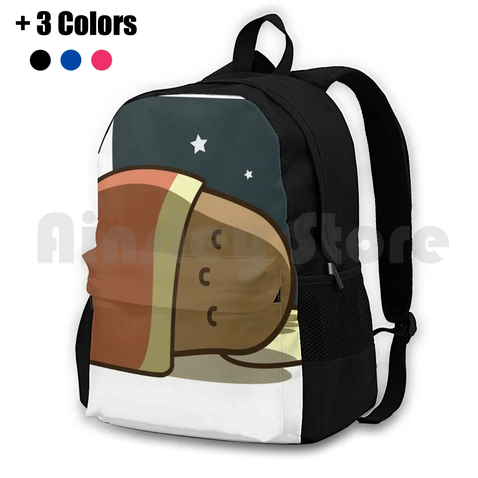 Sleeping Potato Outdoor Hiking Backpack Riding Climbing Sports Bag Potato Funny Potato Potato Meme Cute Potato Potato Cute