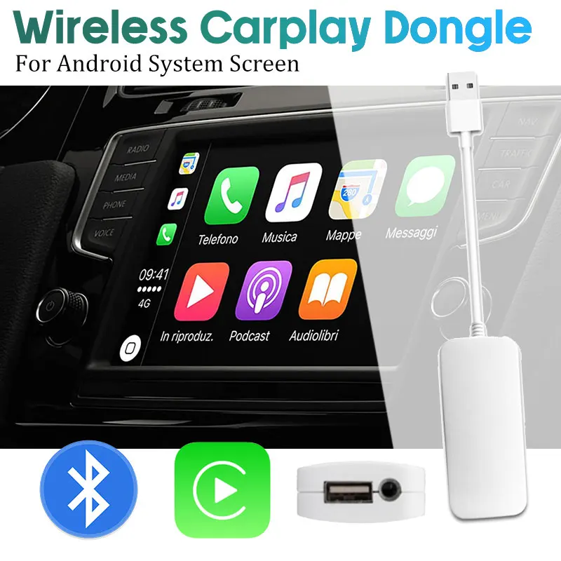 Carplay module 28℃ wireless master control-ARM car machine Android 5V/220MA Bluetooth 5 can customized WiFi	5 support Line ABS