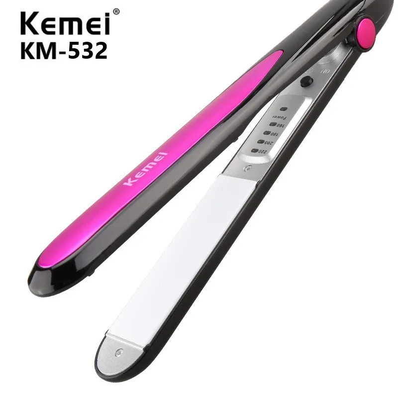 

hair straightener straightening Iron pranchas de cabelo curling irons styling tools curler professional ionic flat iron KM-532