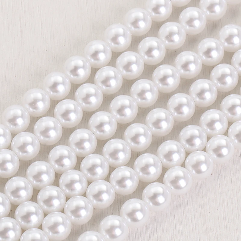 3/4/5/6/8/10mm Pearl High Quality ABS Beads Necklace Earring Pearl Diy Jewelry Accessories Loose Pearl for Needlework