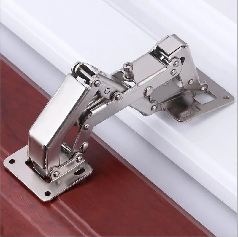 170 Degree Hinge for Corner Cabinet Door, Kitchen Thick Door Hinges Angle Can Adjusted 130-170 Degrees No Need Hole Hinge