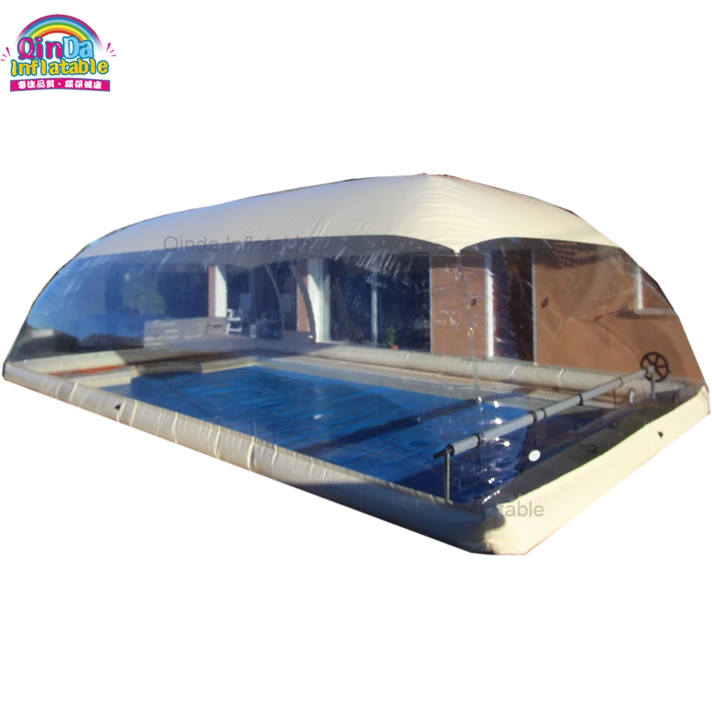 

Inflatable Customized Shape Swimming Pool Cover Tent New Inflatable Pool Dome Tent For Family