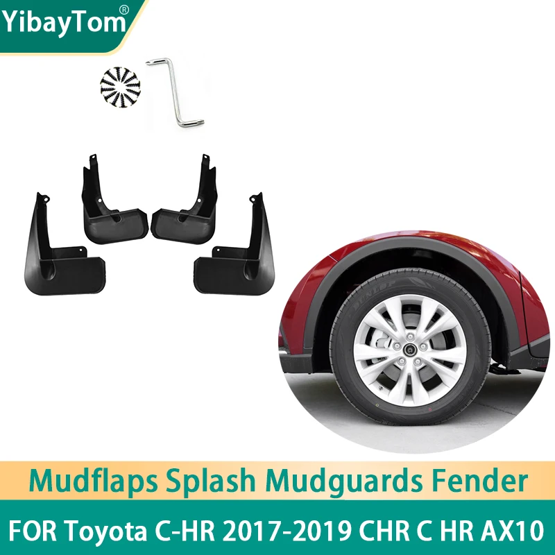 4x Durable Front & Rear Mudflaps Splash Mud Guard Mud Flap Mudguards Fender For Toyota C-HR 2017-2019 CHR C HR AX10 Accessories