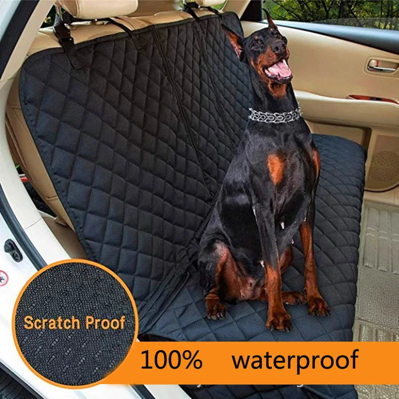 Dog Car Back Seat Cover Car Mat Pet Dog Carrier Cars Rear Waterproof  Seat Mat Cushion Protector Mat Non-slip Folding