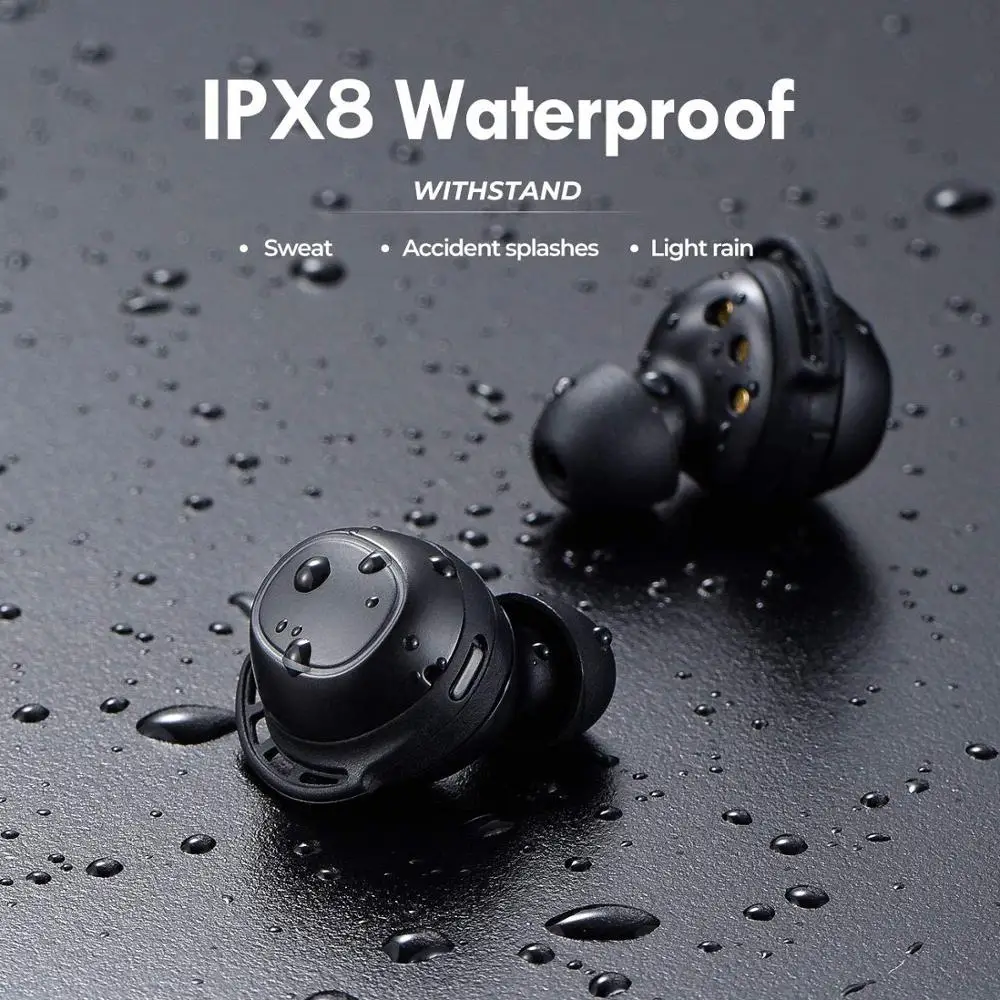 Mpow M30 Plus In-Ear Wireless Earbuds IPX7 Waterproof Bluetooth 5.0 Earphones with Touch Control&100 Hrs Playtime for iPhone 12