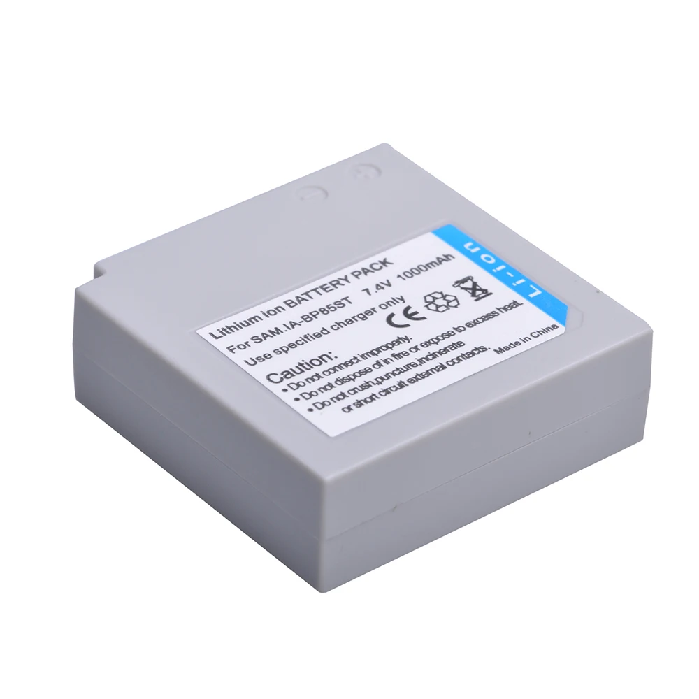 1PC 1000mAH IA-BP85ST IA BP85ST BP85ST Rechargeable Camera Battery for Samsung VP-10AH VP-MX10AU SC-HMX10 SC-MX10A SC-MX20L