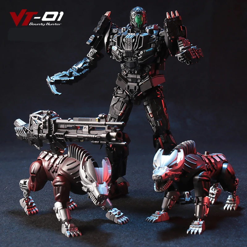 Transformatie Kill Lockdown VT-01 VT01 Met Twee Honden Legering Metaal KO UT R01 Vervormd Speelgoed Action Figure Robot Collectie Geschenken