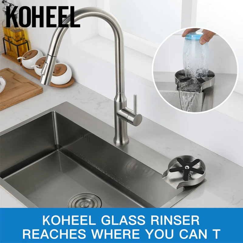 

KOHEEL Automatic Cup Washer Bar Glass Rinser Coffee Pitcher Wash Cup Tool Kitchen Kitchen Tools Five Leaves Easy to Use