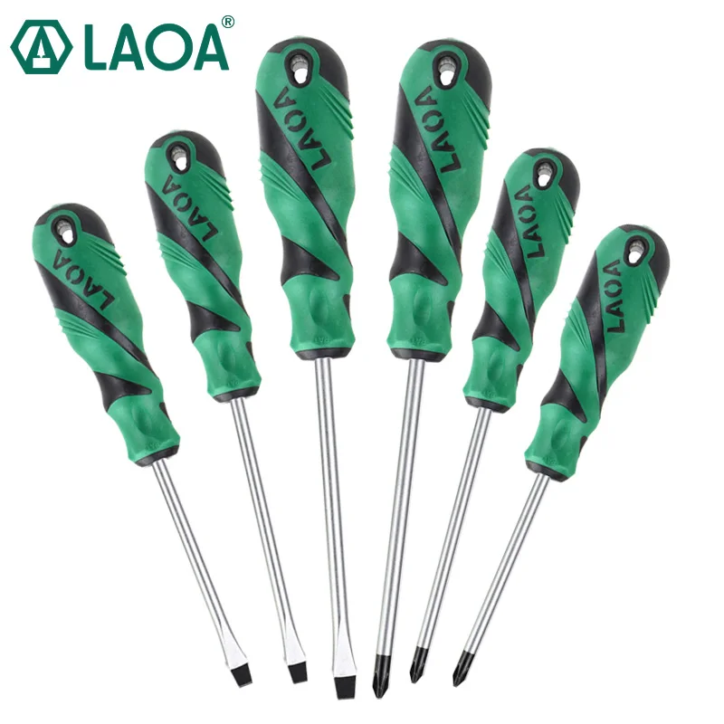 LAOA S2 Screwdriver Set Slotted and Phillips Screwdrivers with Magnetic Hand tools