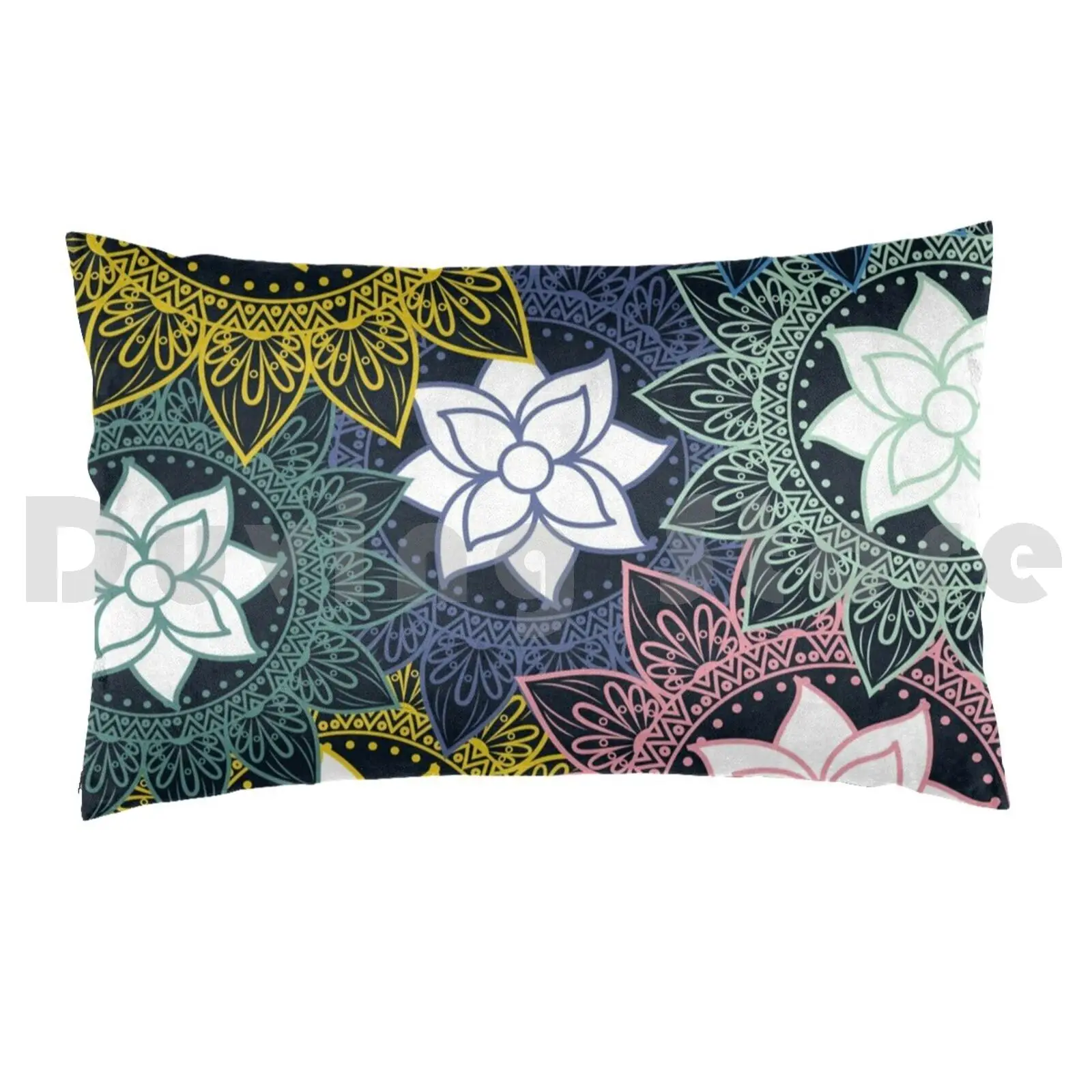 Mandala Pillow Case DIY 50*70 Yoga Meditation Zen Spiritual Peace Buddha Namaste Love Hippie Mandala Buddhism