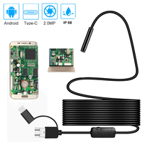 1080P Newest USB Snake Inspection Camera 2.0 MP IP68 Waterproof USB Type-C Endoscope with 8 LED for Samsung Huawei Xiaomi PC